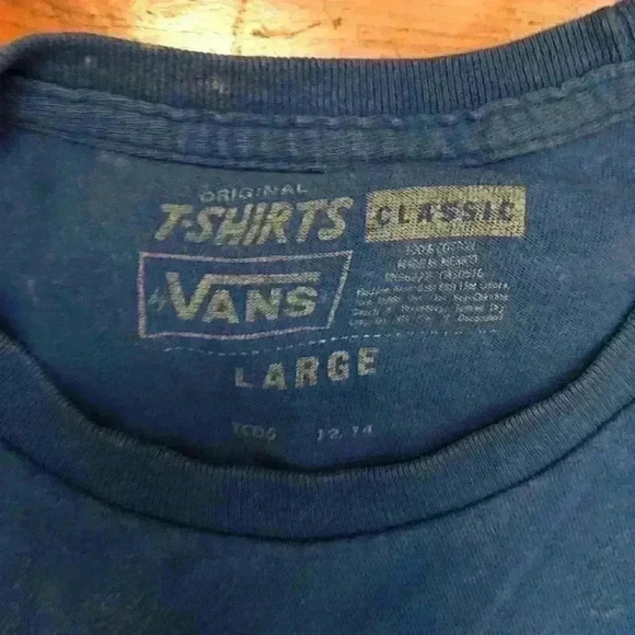 vans blue t-shirt mens large - Picture 3 of 4